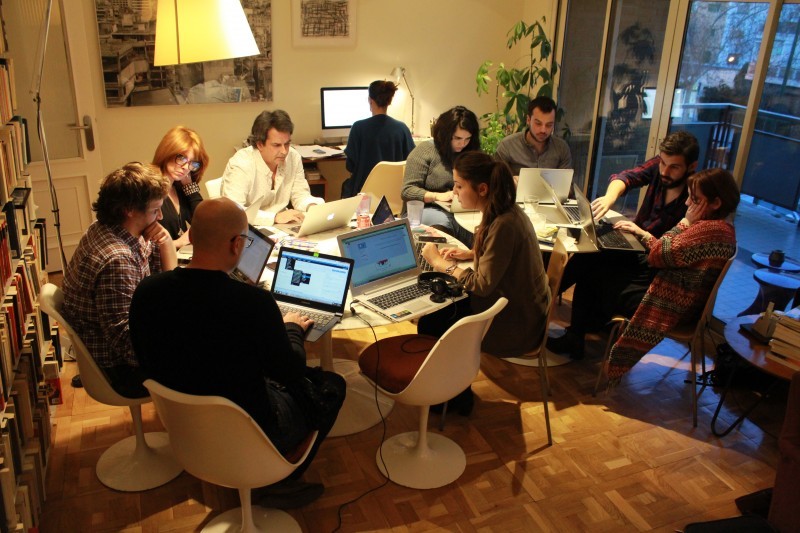 The CTXT.es team at work | Photo: Patricia J. Garcinuño