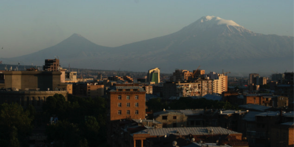 Mount Ararat seen from Yerevan. Mount Ararat is the assumed place where Noah’s Ark landed | Photo by: Letizia Gambini 