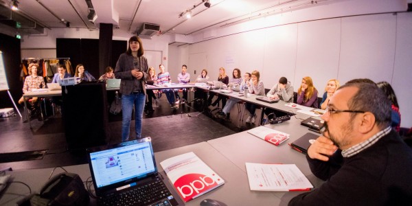 21 special bloggers attending the Shift. Shape. Mobilize. workshop in Berlin. Photo: Nikolay Vdovenko 