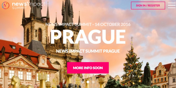 The News Impact Summit series is coming to Prague on October 14, 2016.