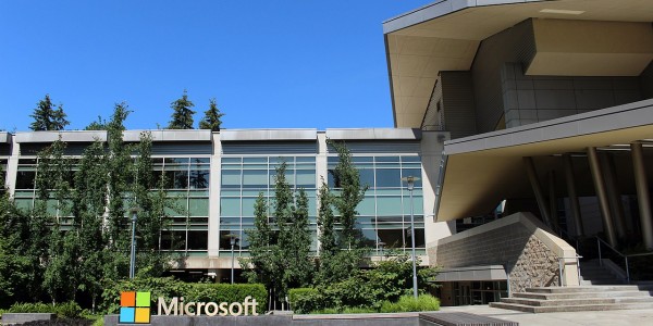 Microsoft HQ. Microsoft joined the Linux foundation in 2016