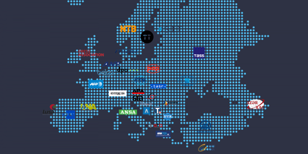 The largest news agencies across Europe 