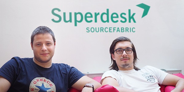 Our new Superdesk developers: Nemanja (on the left) and Aleksandar (on the right) I Photo by Sourcefabric