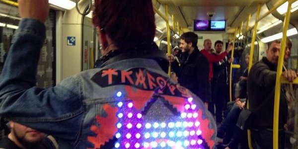 TrafoPop's LED jacket for Radio Hack Day